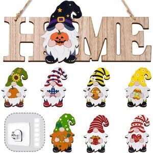 3D Gnome Interchangeable Seasonal Welcome Sign (Upgrade Designed) DIY